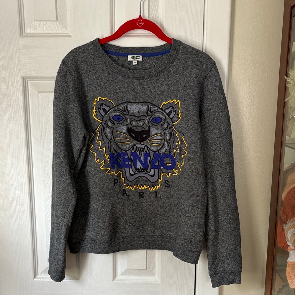 Kenzo Charcoal Sweatshirt with Tiger M